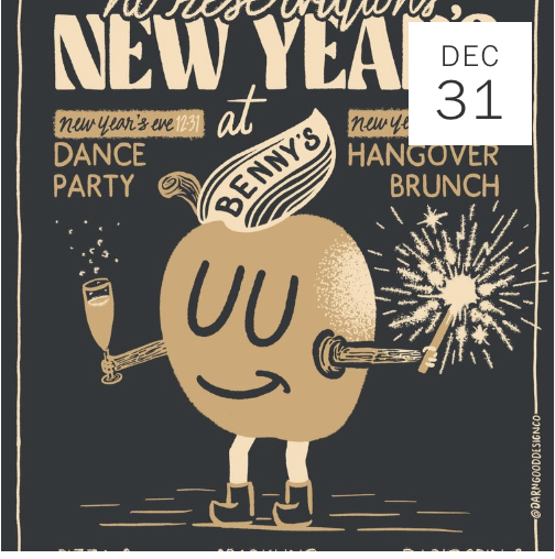 NYE Dance Party & NYD Hangover Brunch